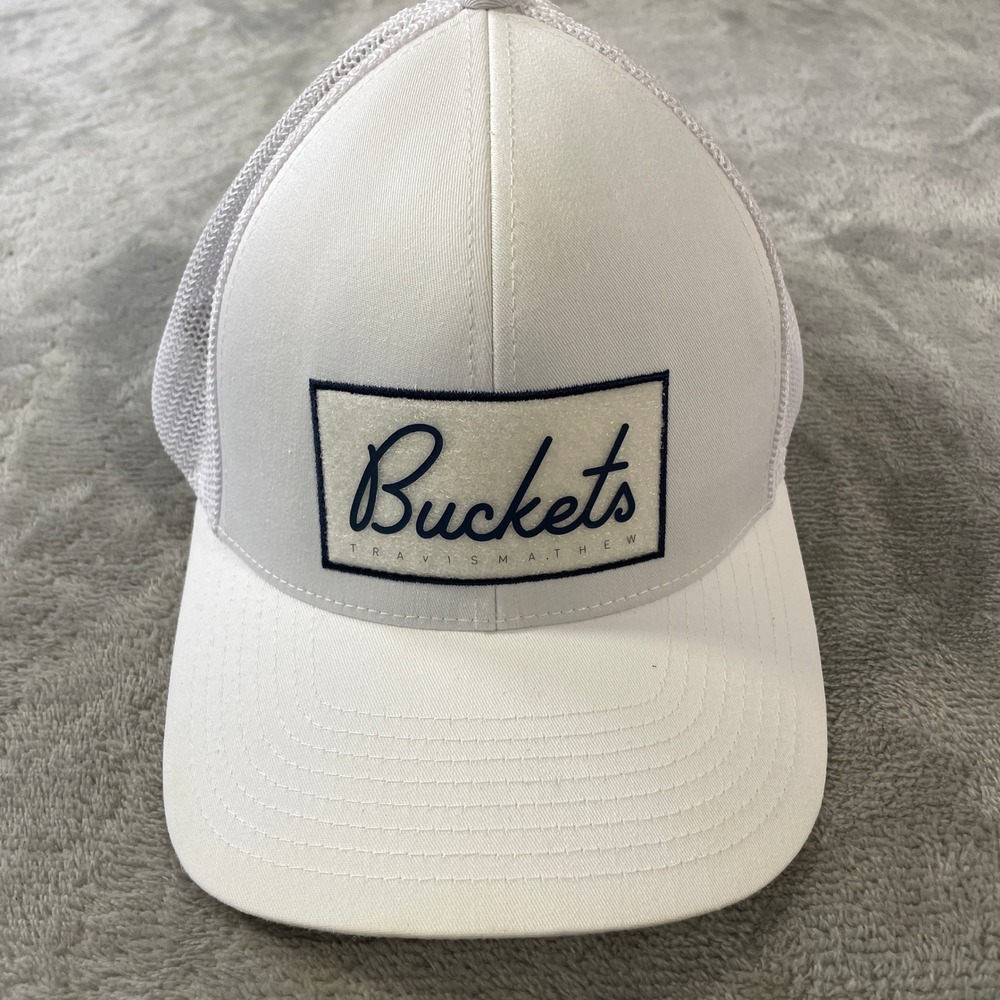 Travis Mathew Golf Cap Hat Mens Buckets White Snapback Vented Outdoor Preppy